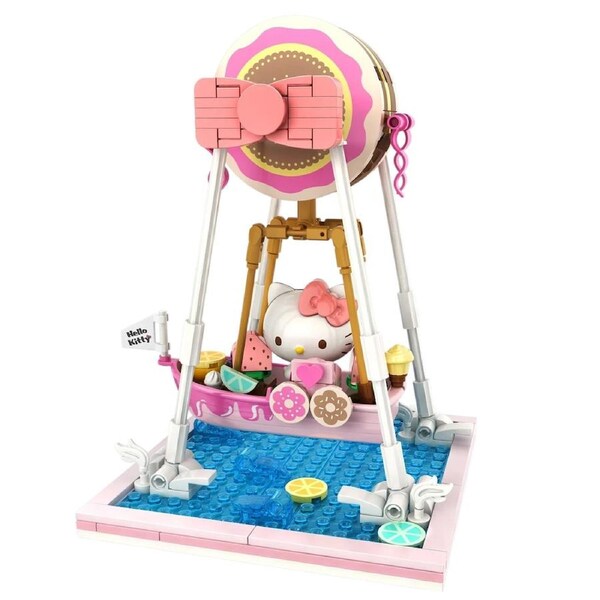 YuMe Blocks Hello Kitty and Friends Summer Wunderland Hello Kitty Donut Ship