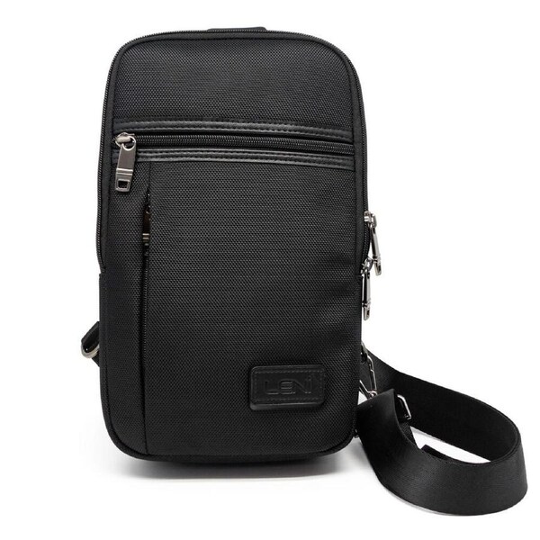 Leni Crossbody Lightweight Adjustable Shoulder Strap Bag - Black