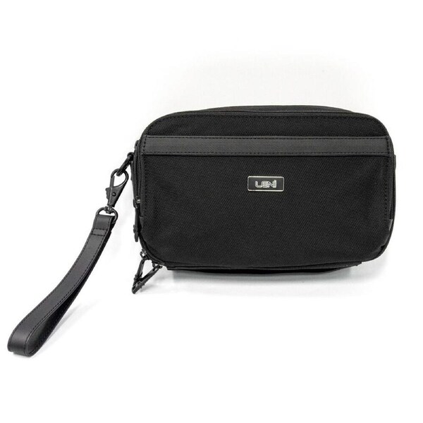 Leni Toiletry Style Essentials Cosmetics/Grooming Bag - Black
