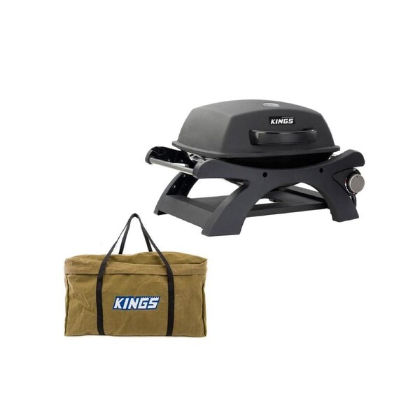 Kings Single Burner BBQ Portable - 11,500 BTU+ Campfire BBQ Bag