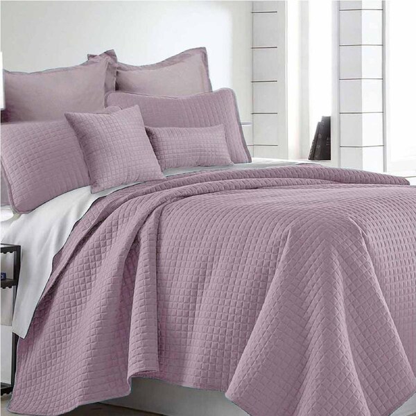 Ramesses 7 Piece Premium Hotel Collection Comforter Set Lavender Queen