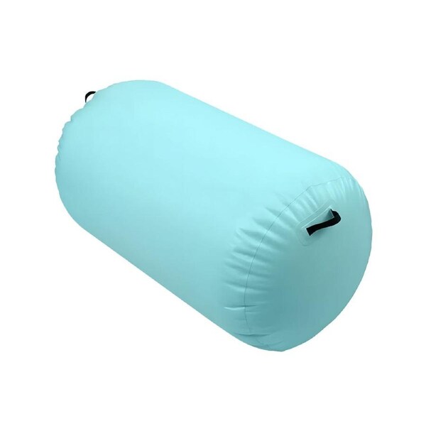 fitnessLAB Inflatable Air Barrel Roller Gymnastics Cylinder Balance Training 75 x 75 x 120cm Green