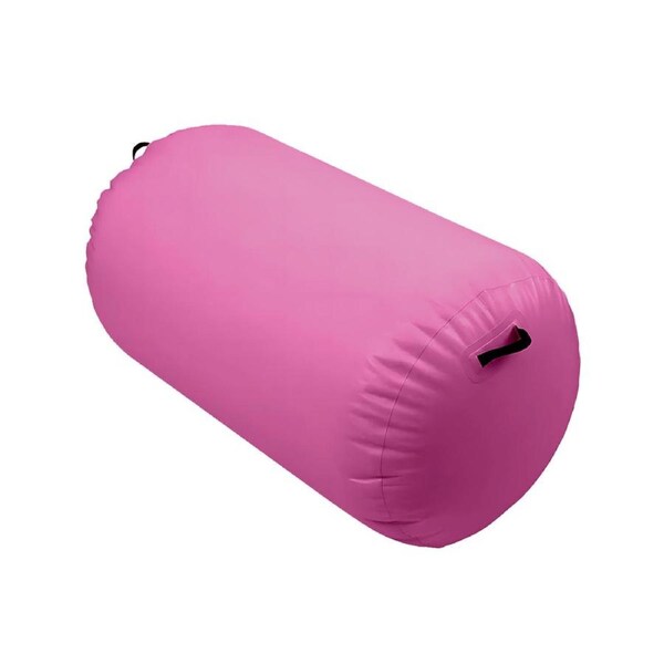 fitnessLAB Inflatable Air Barrel Roller Gymnastics Cylinder Balance Training 60 x 60 x 100cm Pink