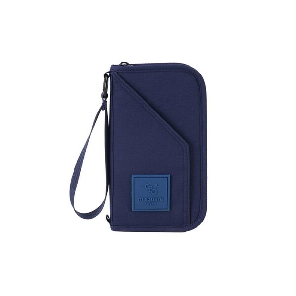 M SQUARE Anti-Theft RFID Blocking Passport Holder ?C Secure Travel Wallet for Cards and Documents Blue