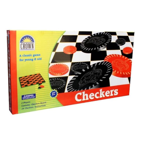 Crown Checkers Board Game