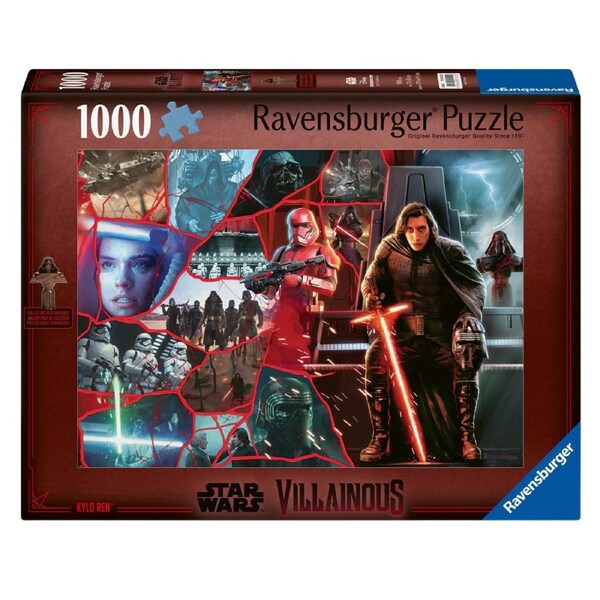 1000pc Ravensburger Star Wars Kylo Ren Fig Jigsaw Puzzle 68x48cm Game 14y+