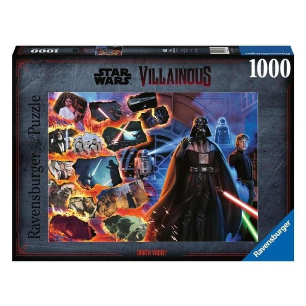 1000pc Ravensburger Star Wars Darth Vader Fig Jigsaw Puzzle 68x48cm Game 14y+