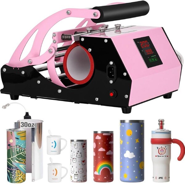 Advwin Tumbler Heat Press Machine, 11-30 oz Sublimation Heat Transfer Printer