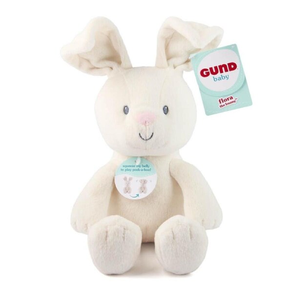 Gund Baby Flora Bunny Handheld Peek-A-Boo 30cm Plush