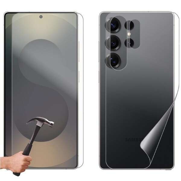 Tempered Glass Screen Protector for Samsung Galaxy S25 ULTRA Front and Back Film