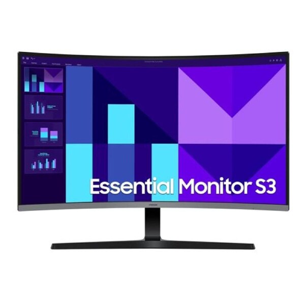 Samsung 32' S39GD FHD 100Hz Curved Monitor 1920x1080 4ms 16:9 1500R Tilt VESA VA HDMI D-Sub Headphone Flicker Free Eye Saver Mode Black LS32D390GAEXXY