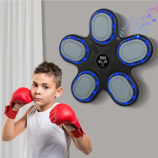 Centra Music Boxing Machine Boxing Gloves Wall Mounted Punching Bluetooth Kids