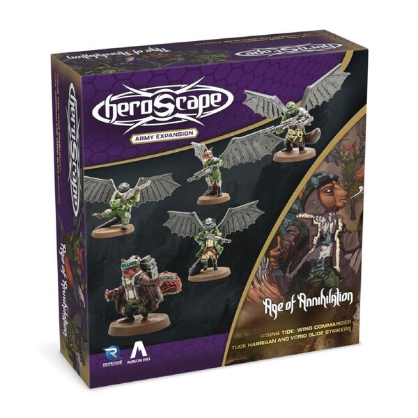 Heroscape - Rising Tide - Wing Commander Tuck Harrigan and Vorid Glidestrikers Army Expansion