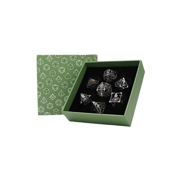 LPG Dice Scaled Eye Dice Set Black/Gold
