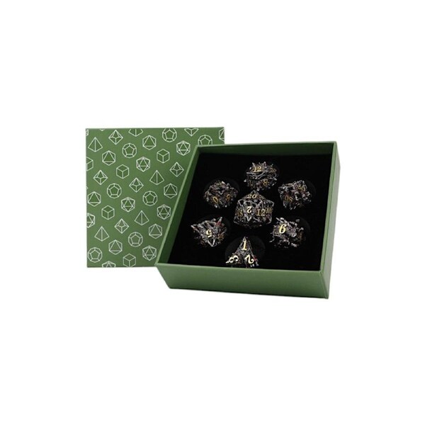 LPG Dice Dragon Rage Dice Set Bloodied Metal