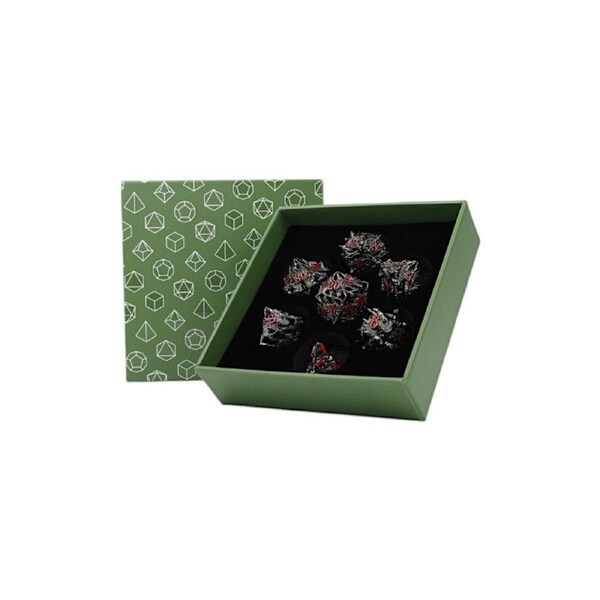 LPG Dice Dragon Rage Dice Set Black/Red