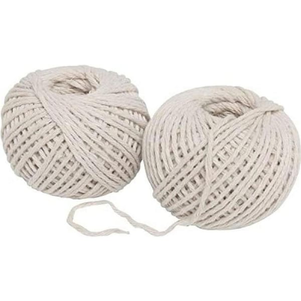 (2 Pack) Wiltshire Cotton Kitchen Twine, Food-Safe Butcher's String for Meat & Roasts