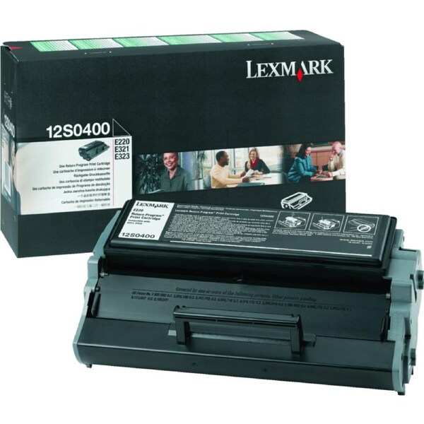 Genuine Lexmark E220 Black Prebate Toner Cartridge 12S0400 - New