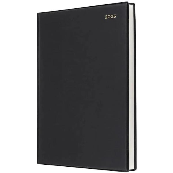 Collins 2025 Belmont Diary A4 Day To Page Black