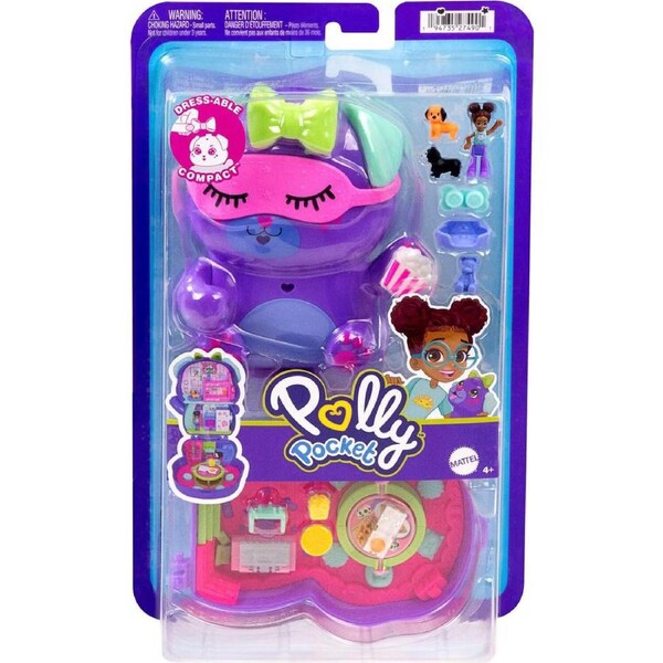 Polly Pocket World Sleepover Puppy Dressable Compact
