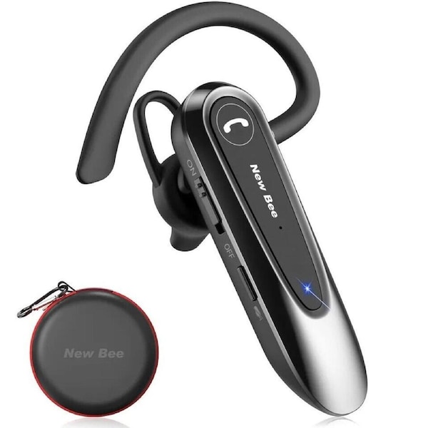 New Bee B45 Mini Handfree Bluetooth Single Ear Wireless Headset Bluetooth 5.0 - Black