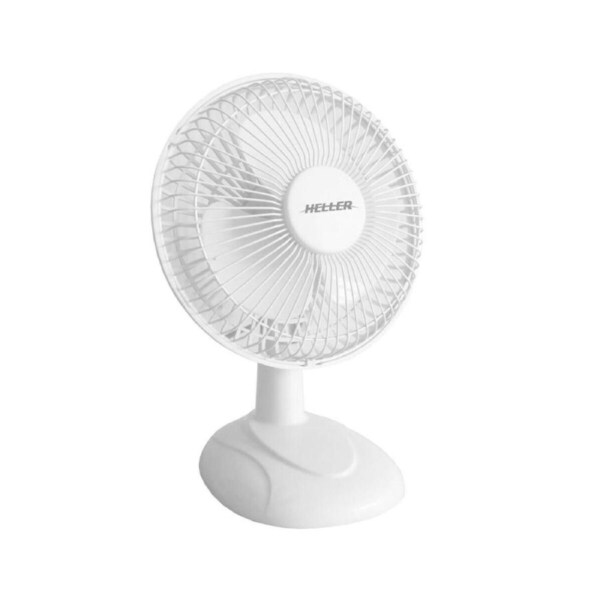 Heller HHDF15S 15cm 2 Speed Desk Fan /Table Fan/Air Cooler/Cooling/Tilt - White