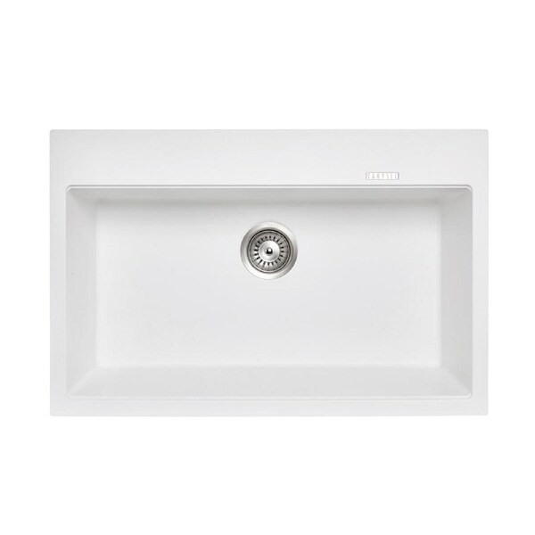 ACA 780 x 510 x 220mm White Kitchen Sink Granite Stone Sink Top/Under Mount