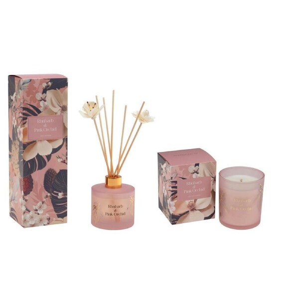 Bramble Bay - Reed Diffuser & Candle Scent with Love - Rhubarb & Pink Orchid
