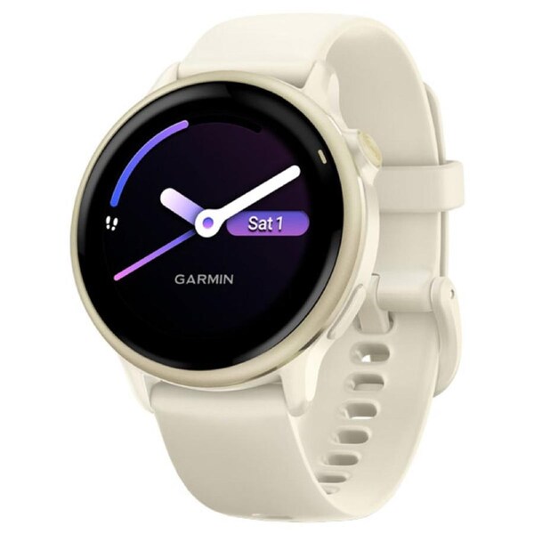 Garmin Vivoactive 6 Smart Watch - Lunar Gold w Bone
