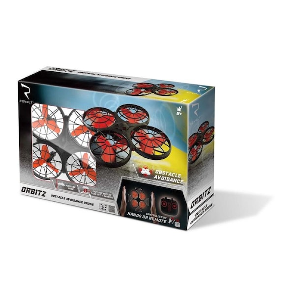Revolt Remote Control Orbiter Avoidance Drone 13x13cm Kids Quadcopter Toy 8y+