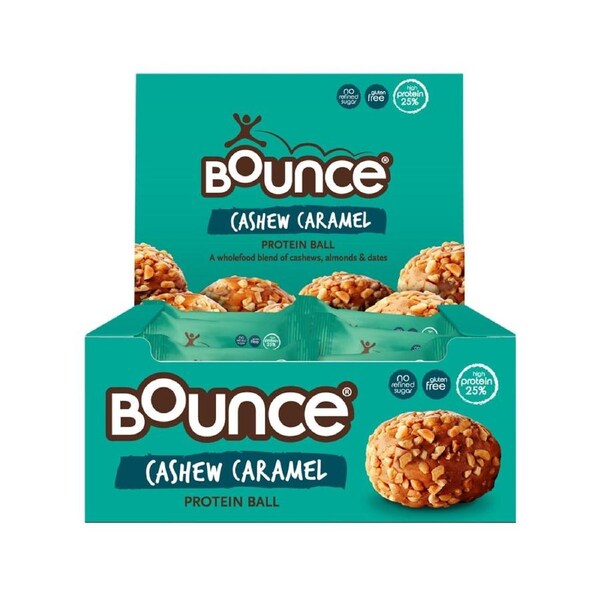 Bounce Protein Balls Cashew Caramel 40g x 12 Pack