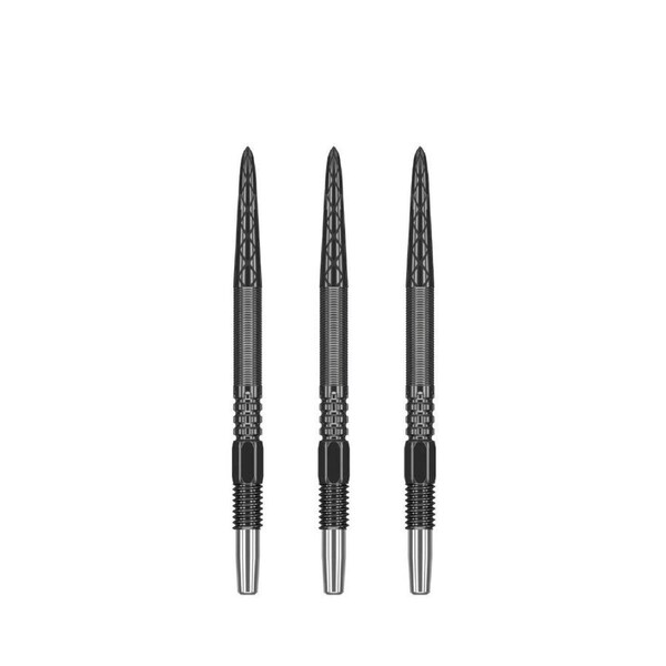 3pc Target Swiss DX Diamond Grip Steel-Tip Durable Dart Points 35mm Black