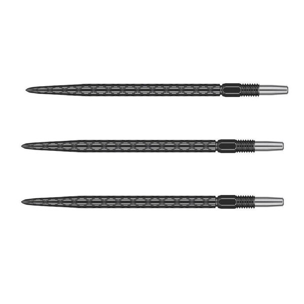 3pc Target Swiss Diamond Pro Steel Tip Quick-Change Dart Points 40mm Black