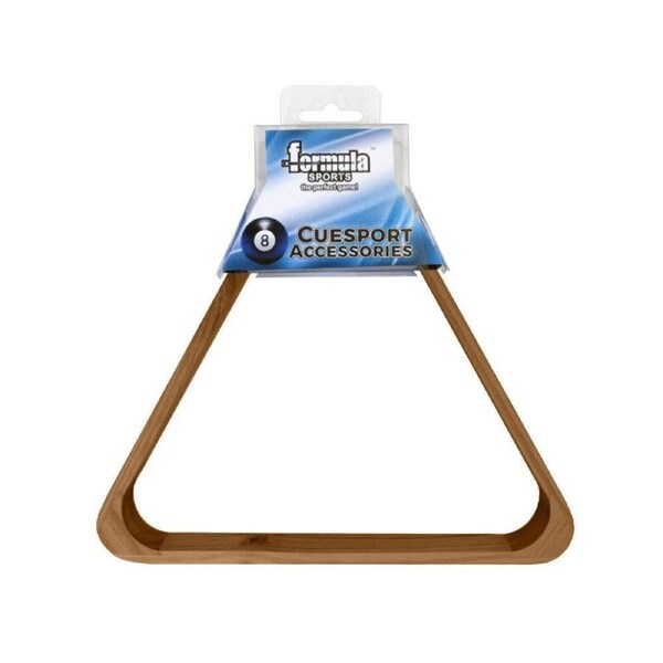 Formula Sports 15 Ball Rack Wooden Durable Pool/Billiards Triangle Brown