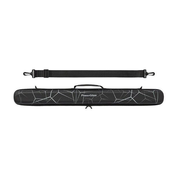 2pc PowerGlide Noir Pool/Billiards Cue Stick Travel Protection Case Black