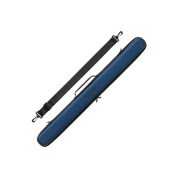PowerGlide Metallic 2pc Pool/Billiards Cue Stick Travel Protection Case Blue