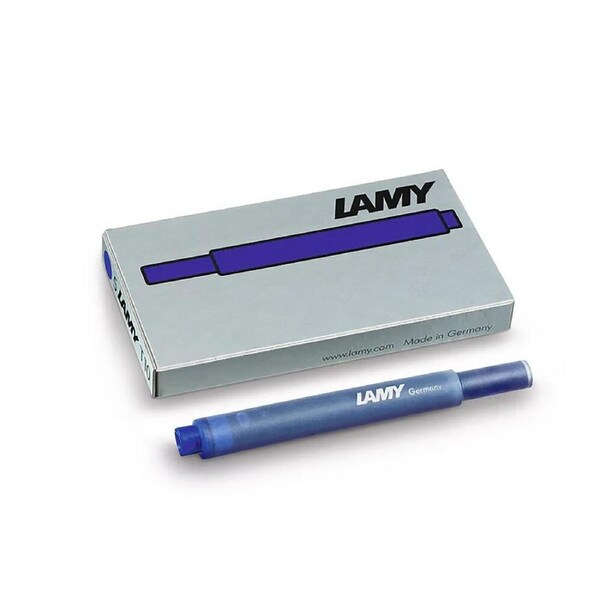 LAMY T10 Fountain Pen Ink Cartridges Pack of 5 Blue