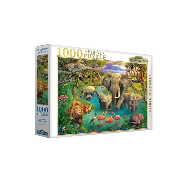 Harlington African Waterhole 1000 Piece Puzzle