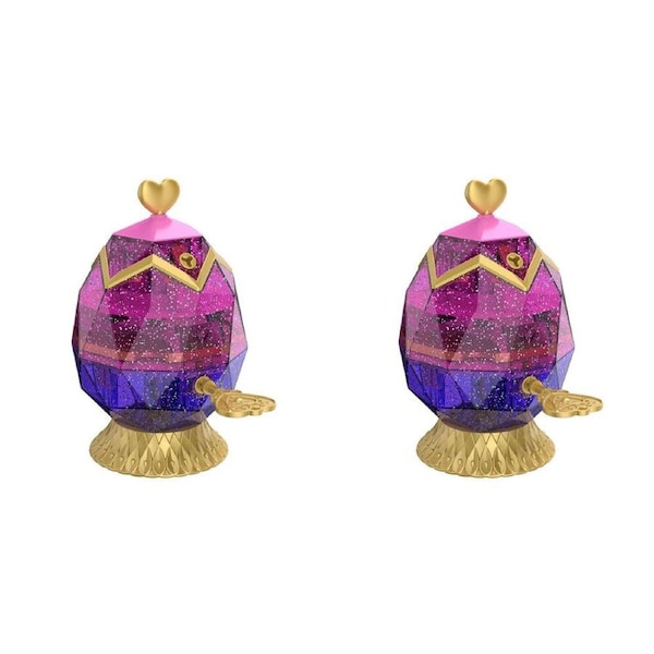 2PK FunLockets Secret Crystal Jewellery Storage Box Egg Interactive Toy Kids 5y+