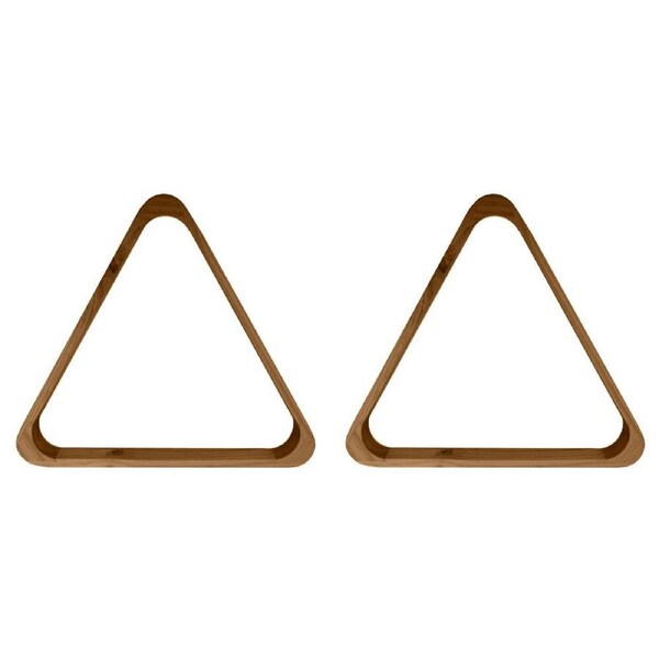 2PK Formula Sports 15-Ball Rack Wooden Triangle Billiards/Pool Accessories Brown