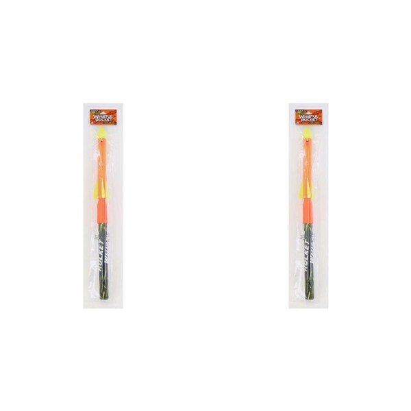 2PK Stunt Flyer Hand Pump Whistle Rocket Kids/Child Outdoor Toy Assorted 6y+
