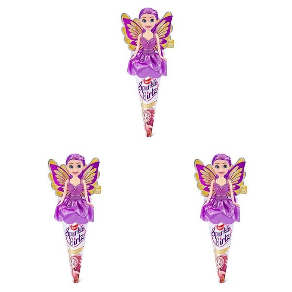 3PK Zuru Sparkle Girlz 10.5 Inch Fairy Doll Kids Imaginative Toy Assorted 3y+
