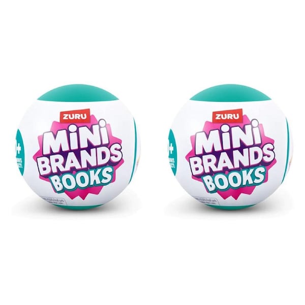 2PK Zuru Mini Brands Books S2 Mystery Miniature Book Toys Kids Assorted 3y+