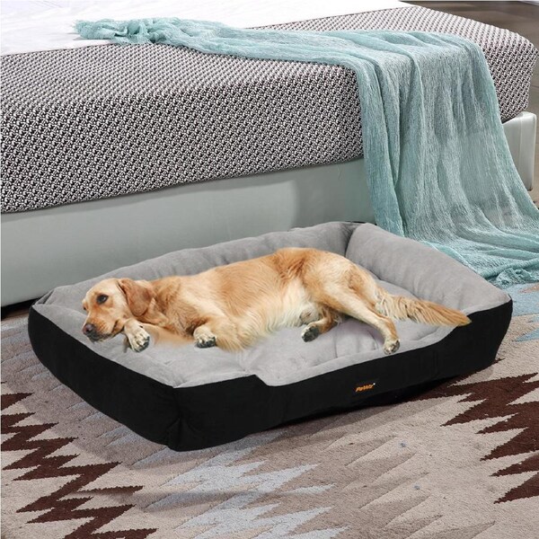 120x80cm PaWz Pet Bed - Black