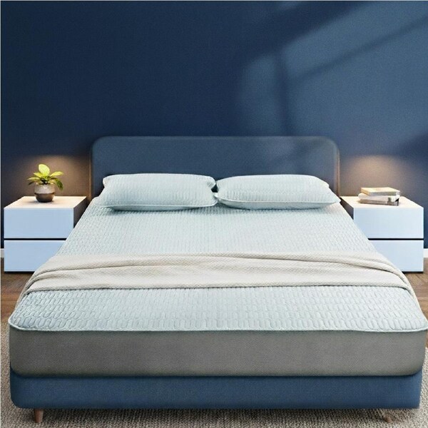 Dreamz Latex Cooling Bed Sheet Set Fitted Pillowcase Washable Summer 3Pcs Queen