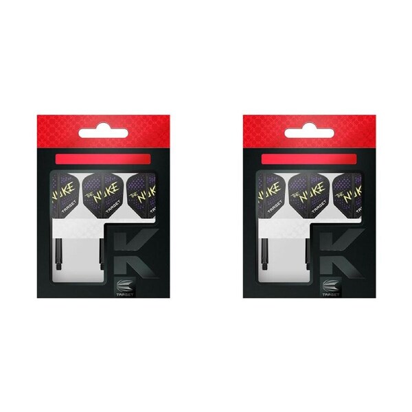 6pc Target Luke The Nuke Littler K-Flex Dart Flight & Shaft No.6 Medium