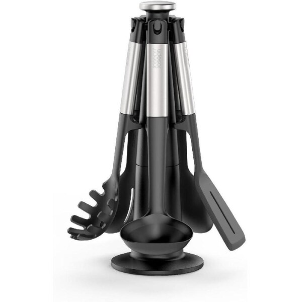 Joseph Joseph Stainless Steel Silicone Elevate Carousel 5 Piece Utensil Set
