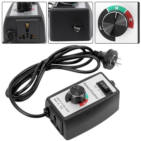 OZNALA 220V-240V Electric Motor Rheostat Variable Speed Controller For Router Fan Tool