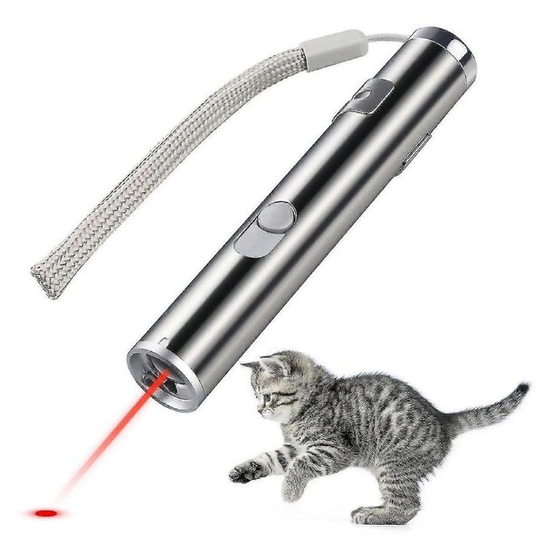 Usb Rechargeable Pet Toys Cat Training Laser Pointer With Led Flashlight GuanGuan