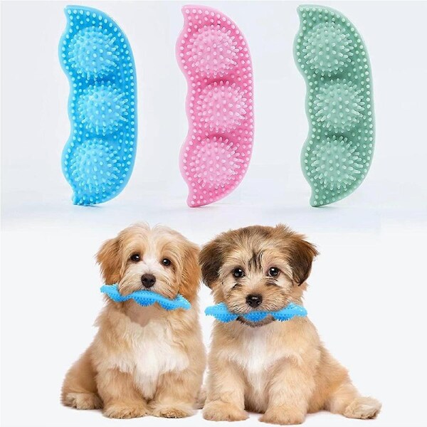 3PCS Puppy Teething Toys, 360 Clean Pet Teeth & Soothe Pain of Teeth Growing